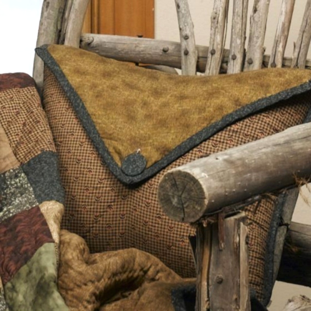 earth patch quilt Beacon blankets nine-patch antique quilt earth tones.