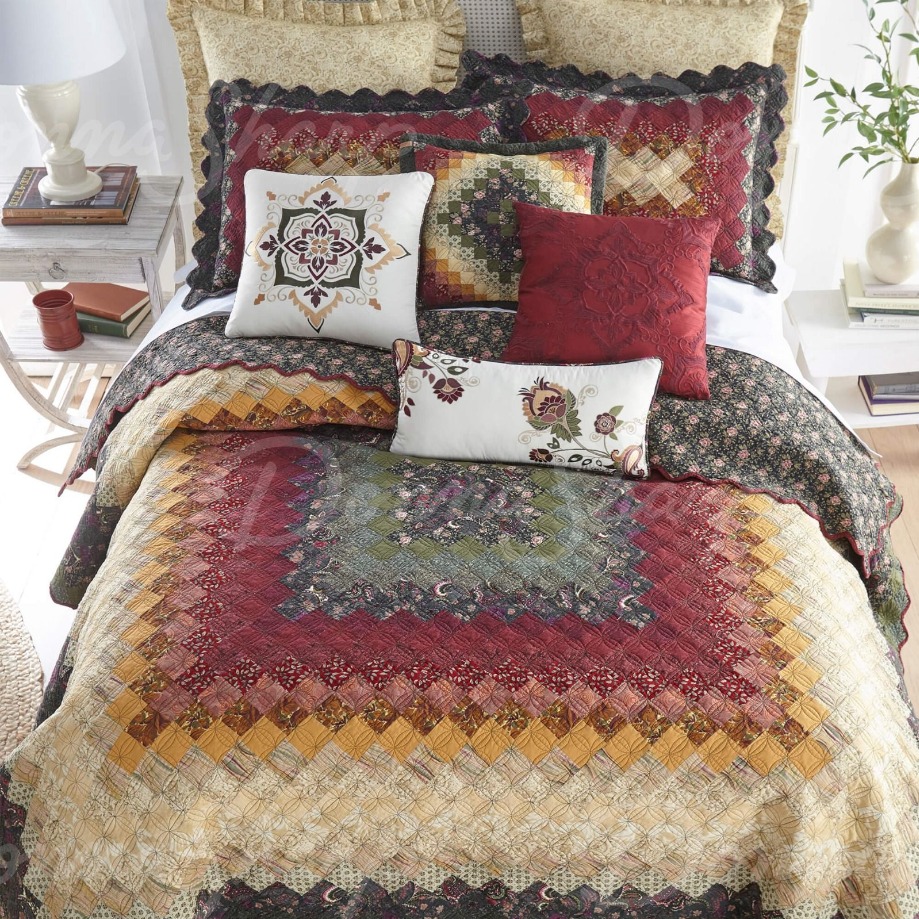 Donna Sharp Spice Postage Quilt For $160 In The Villages, FL | Finds